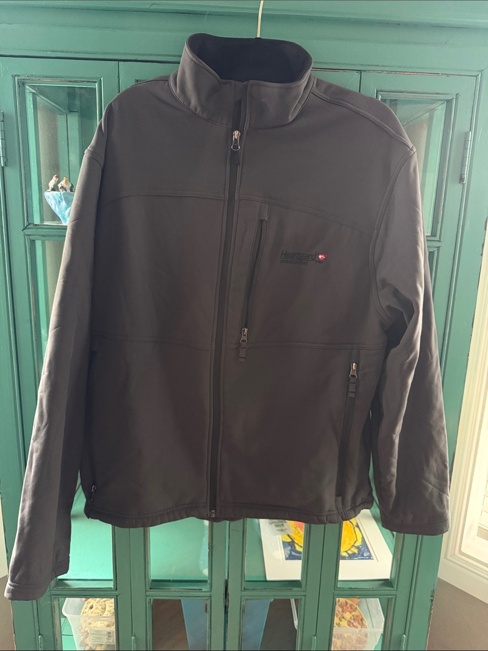 Fossa Heartguard Men's Black Softshell Jacket - Lightweight Zip Front